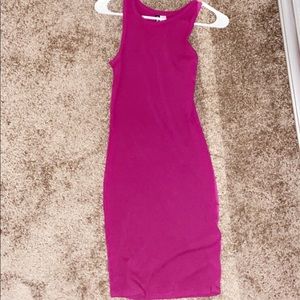 EXTRA SMALL H&M Body Con Dress Magenta